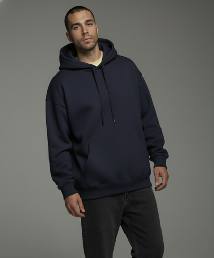 Men's Navy Blue Oversized Hoodie