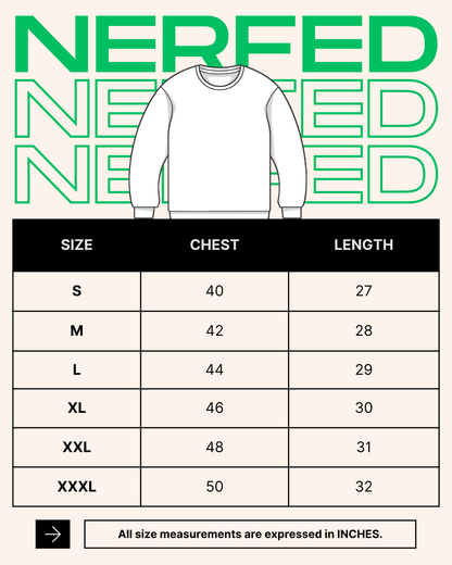 NERFED - Black Oversized Sweatshirt