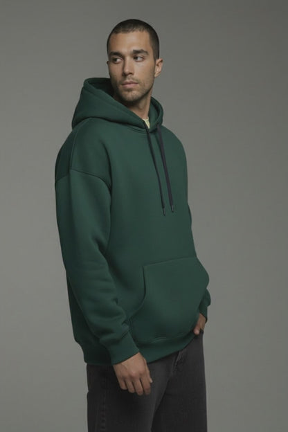Men's Bottle Green Oversized Hoodie