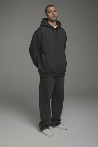 Men's Black Oversized Hoodie
