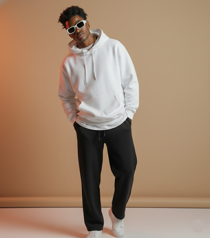 Men's White Oversized Hoodie