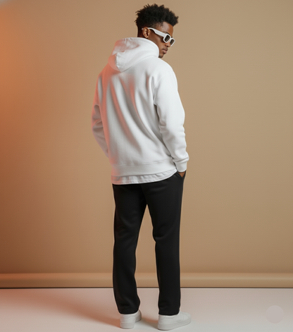 Men's White Oversized Hoodie